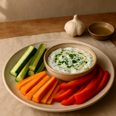Herbed Yogurt Dip with Veggies