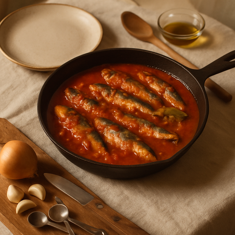 Sardines with Tomato Sauce