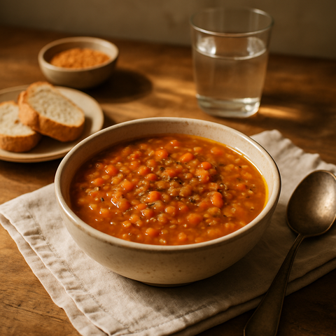 Acılı Mercimek Çorbası (Vegan)