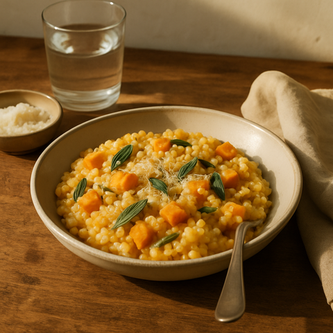 Risotto de calabaza de tipo butternut