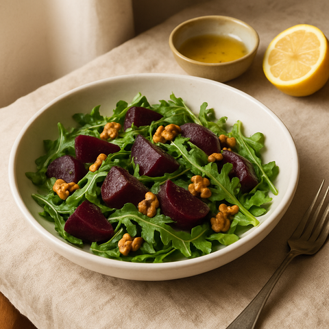 Roasted Beet and Arugula Salad