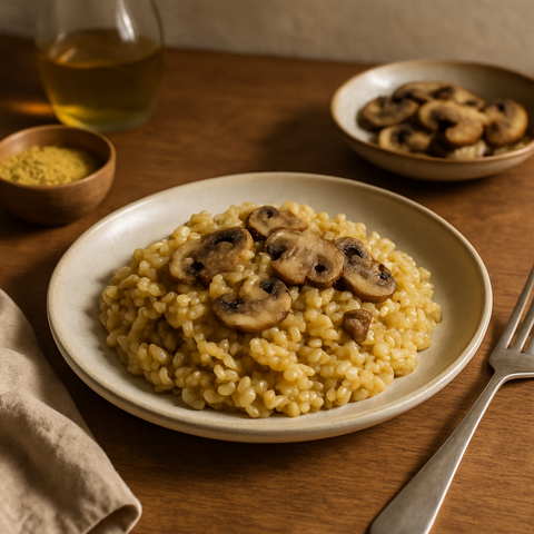 Veganes Pilzrisotto