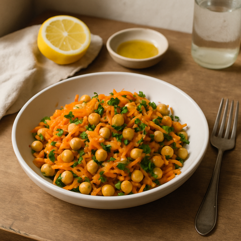 Karotten-Kichererbsen-Salat