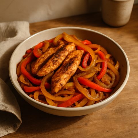 Tavuklu Fajita Kasesi