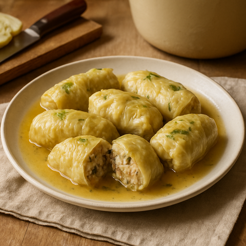 Greek Stuffed Cabbage Rolls
