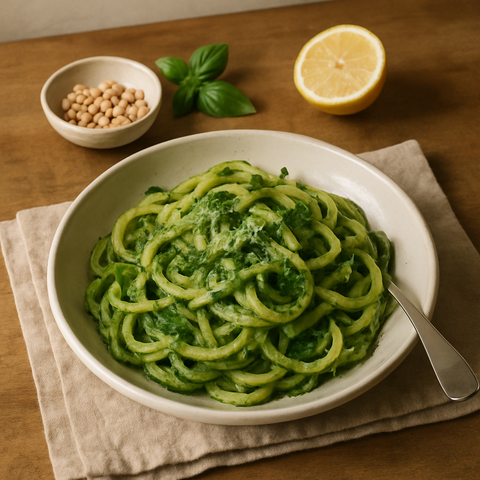 Pesto Soslu Kabak Eriştesi