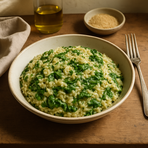 Ispanaklı Vegan Risotto