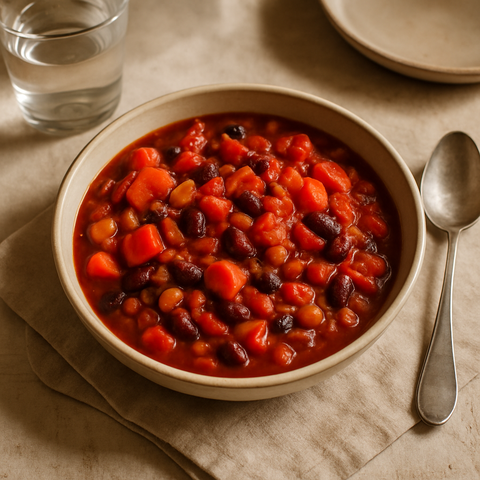 Sebzeli ve Fasulyeli Chili