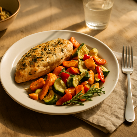 Herbed Chicken with Roasted Vegetables
