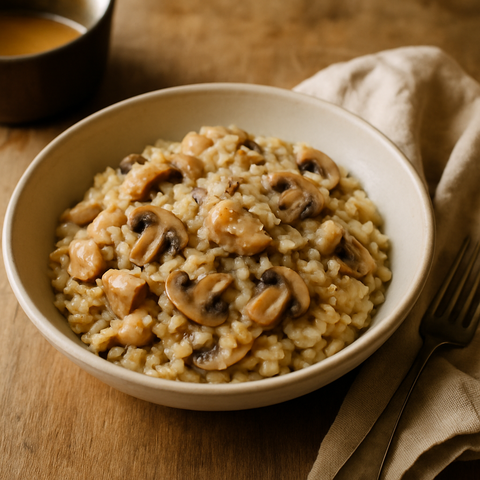 Tavuklu ve Mantarlı Risotto